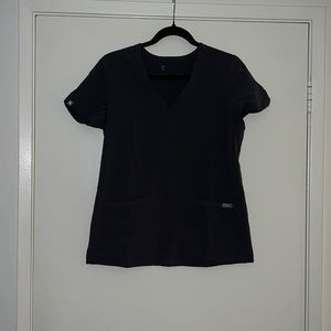 Figs Casma three pocket scrub top. Size Xs. Charcoal gray.